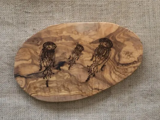 Jellyfish Wood Cutting Board
