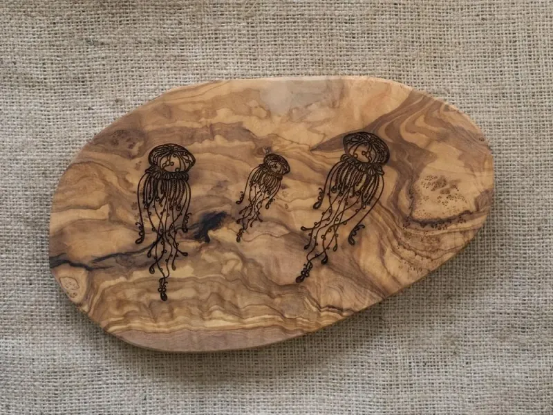 Jellyfish Wood Cutting Board