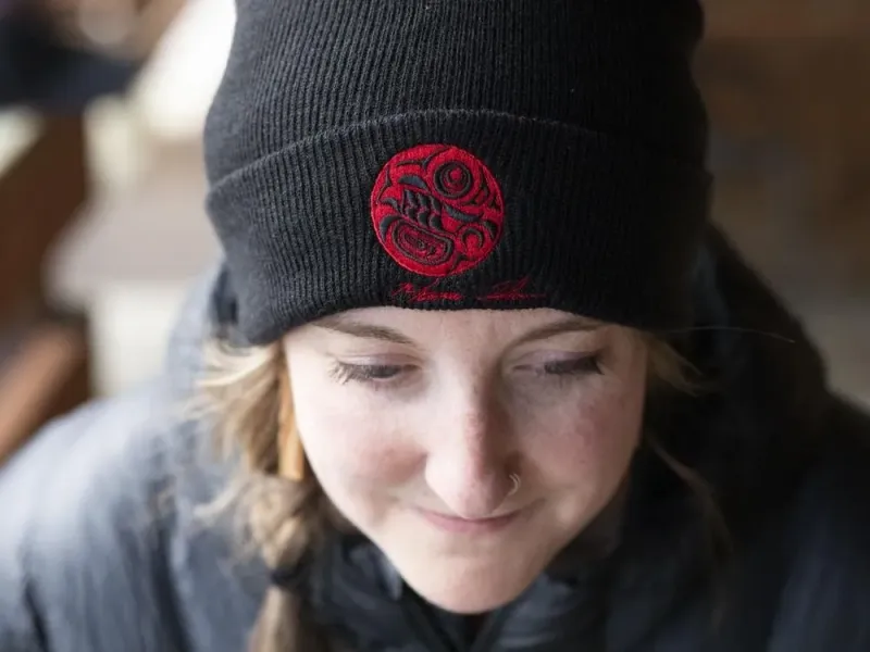 Salmon Egg Knit Cap