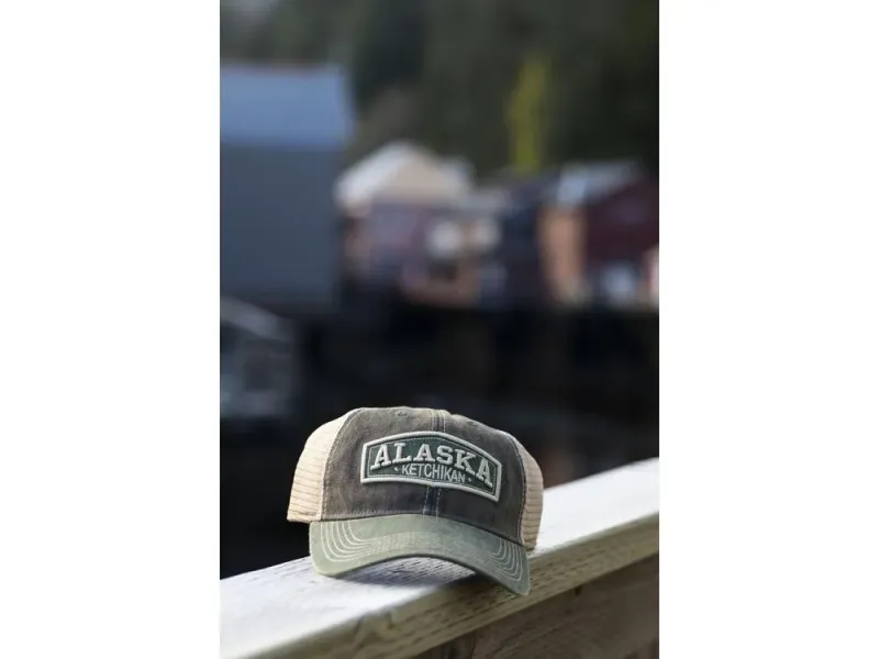 Green Patch Baseball Hat - Deadwood Alaska