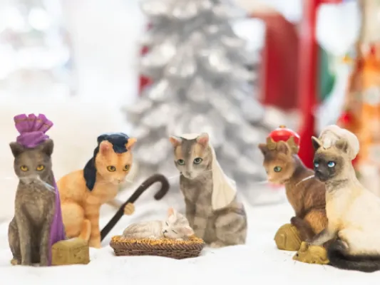 Feline Nativity Scene 