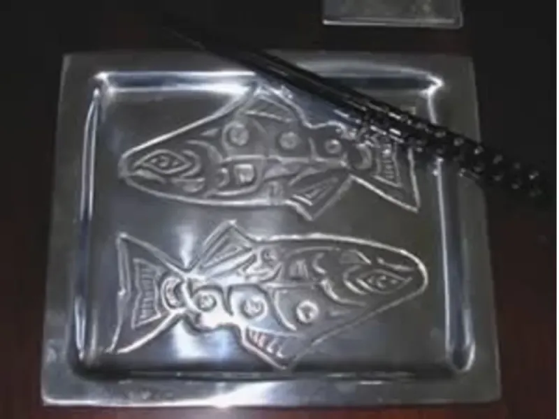Northwest Pewter FP-4 Salmon Sushi Plate