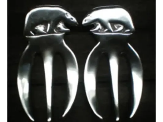 Northwest Pewter SSP-4 Bear Salad Tongs