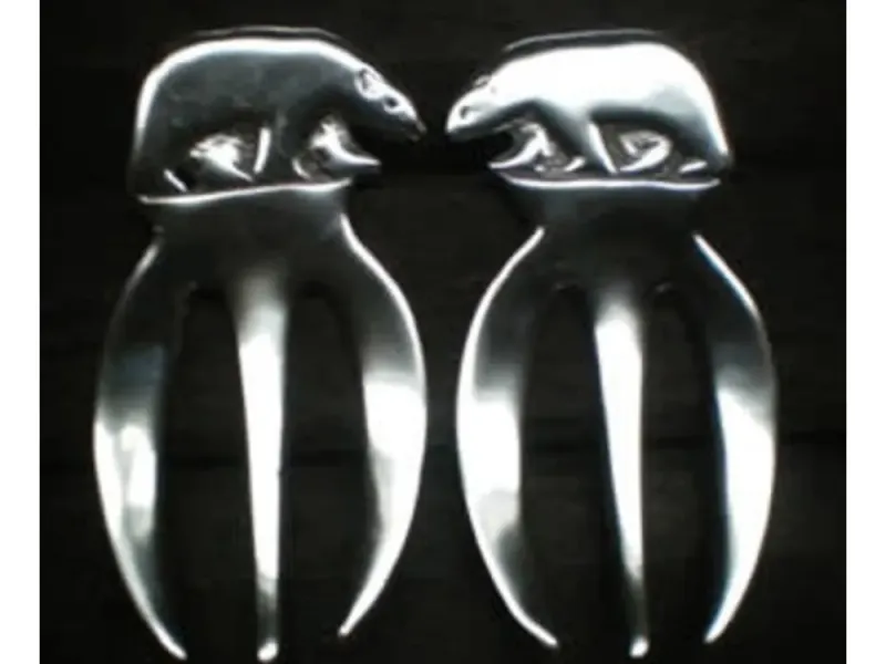 Northwest Pewter SSP-4 Bear Salad Tongs