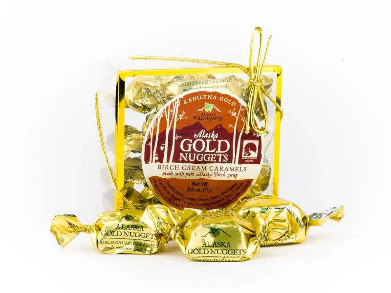 Alaska Gold Nuggets Birch Cream Caramels
