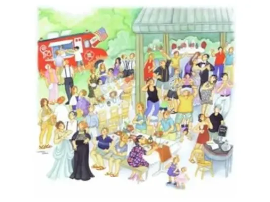 "Wedding Party" by Barbara Lavallee fine art print