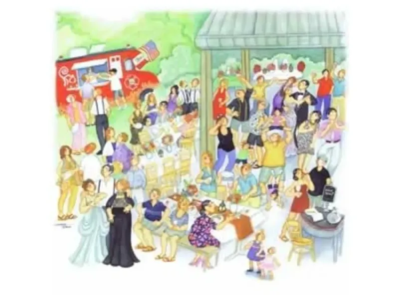 "Wedding Party" by Barbara Lavallee fine art print