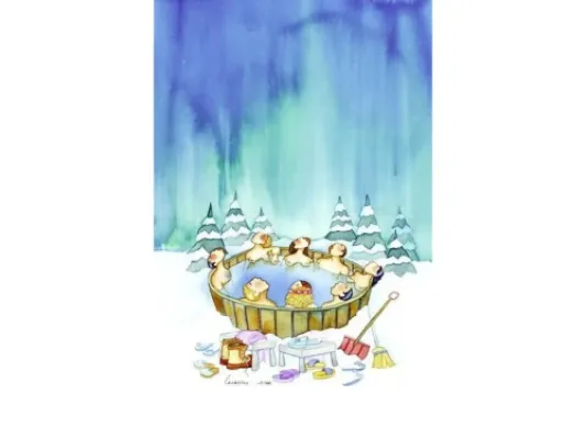 "Northern Night Sights" by Barbara Lavallee Art Card