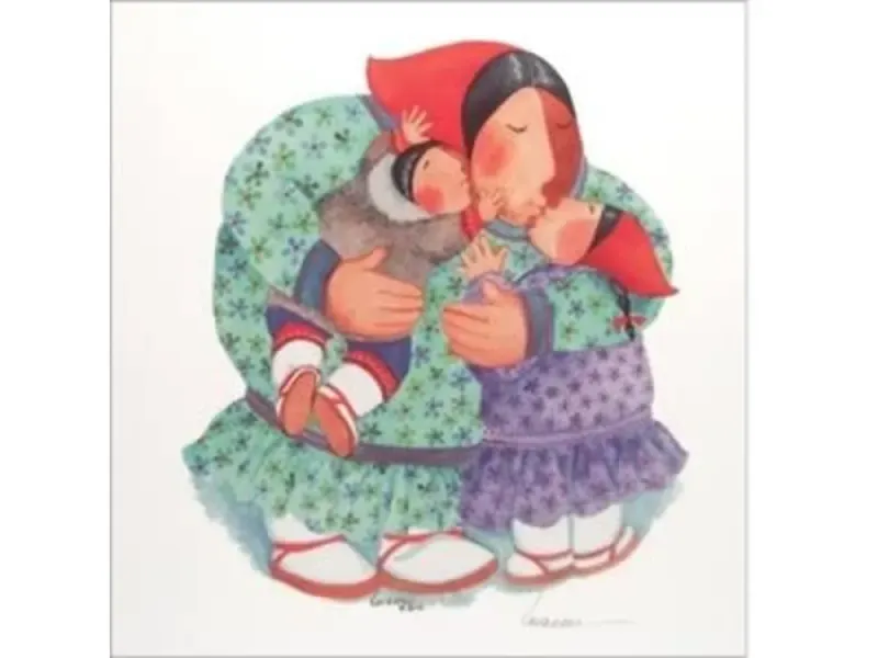 "Sharing Hugs" by Barbara Lavallee fine art print