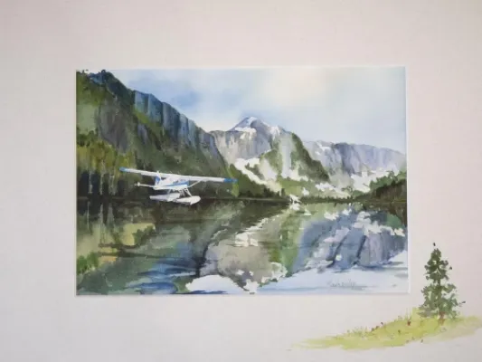 Maida Kelly - Landing in the Bay (Touchdown in Bay) Print