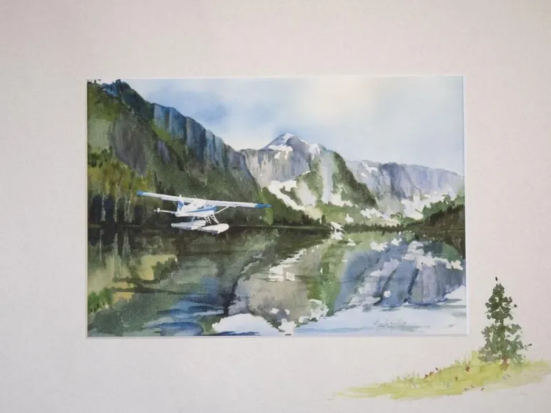 Maida Kelly - Landing in the Bay (Touchdown in Bay) Print