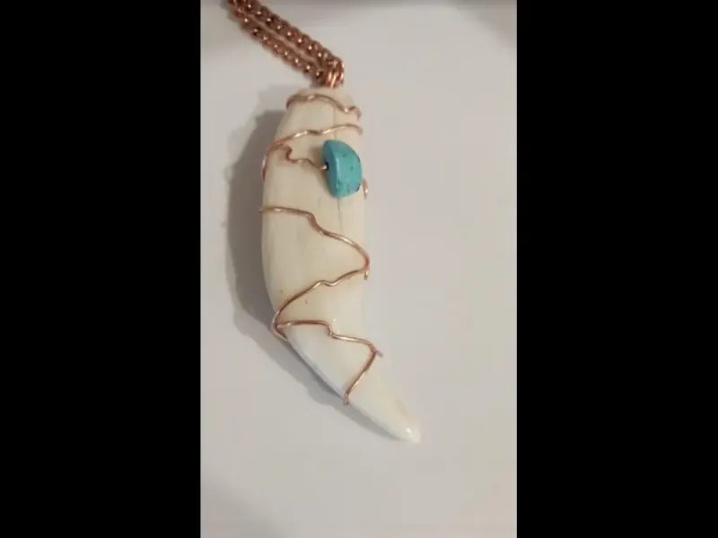 Black Bear Tooth Necklace