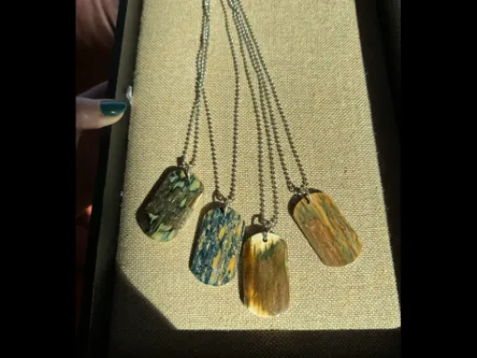 Prehistoric Mammoth Ivory Dog Tag