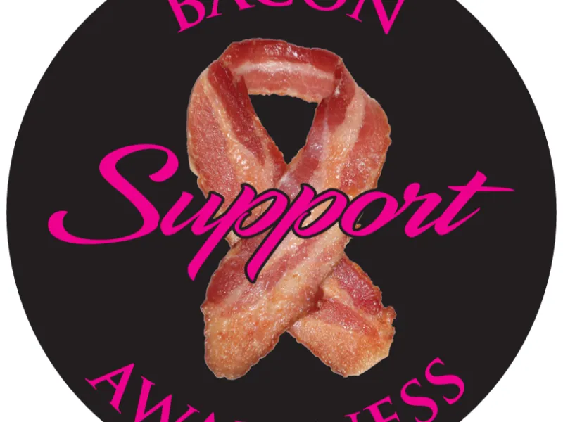 Support Bacon Awareness  4 inch Decals