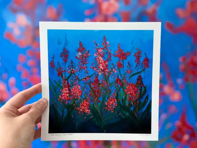 Dancing Fireweed Print