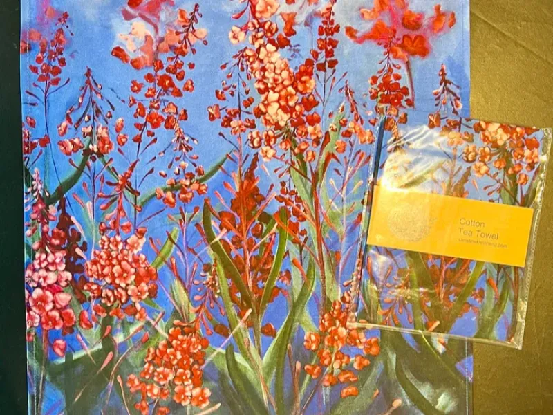 Fireweed Tea Towel