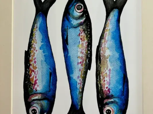 Herring "In A Row" print