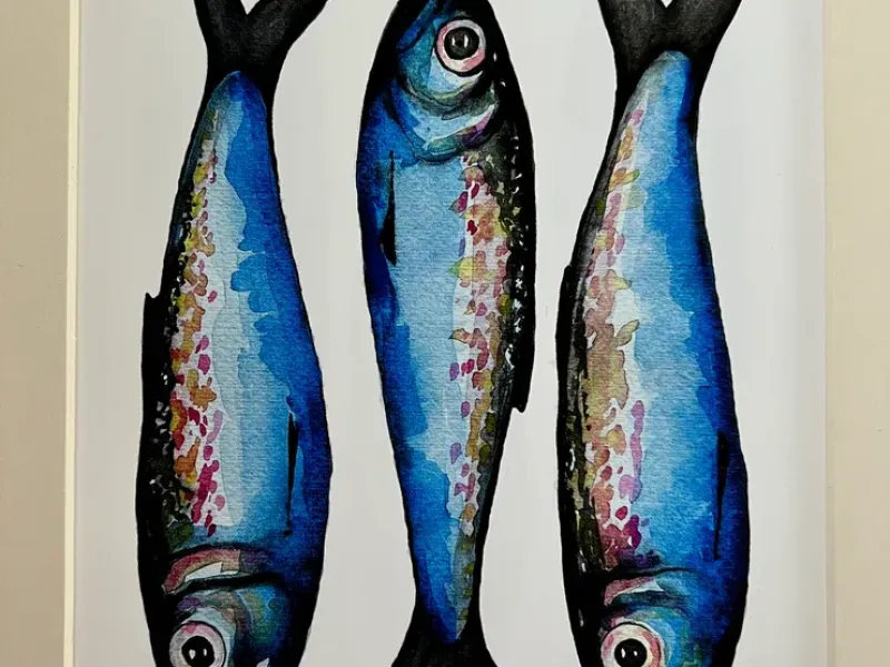 Herring "In A Row" print
