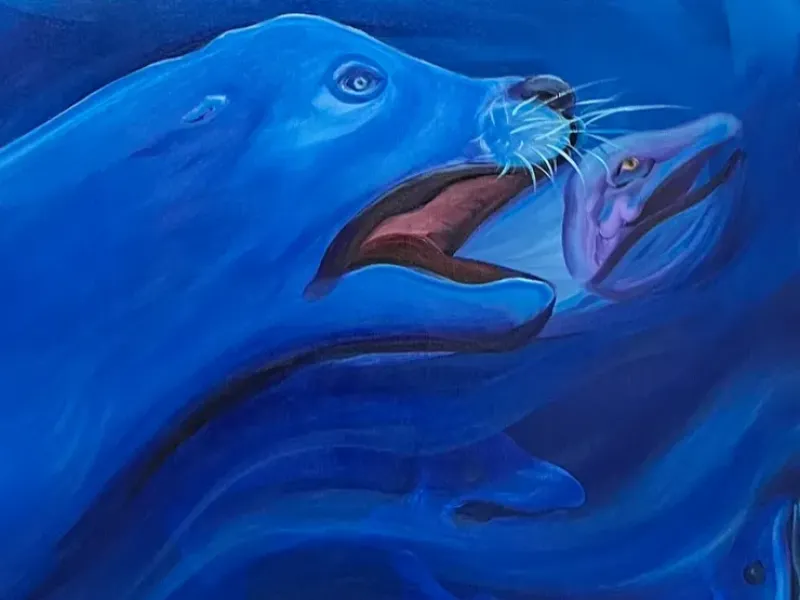 Sea Lion Below Original Art