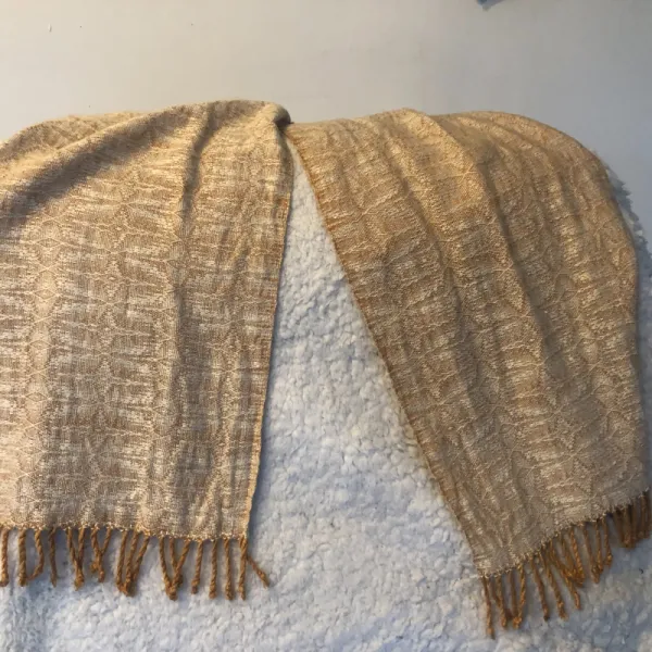 Hand-woven scarves