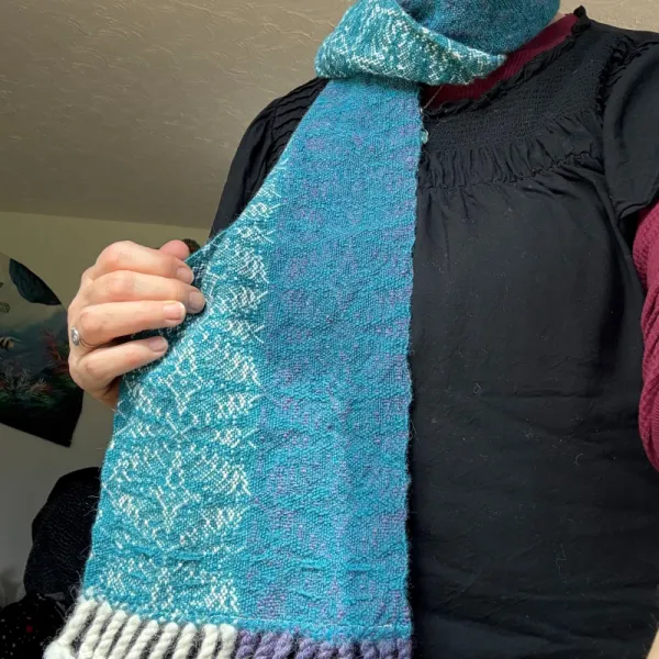 Hand-woven scarves
