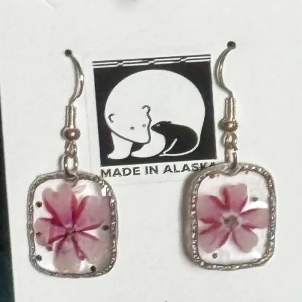 Dried Flower Resin Earrings