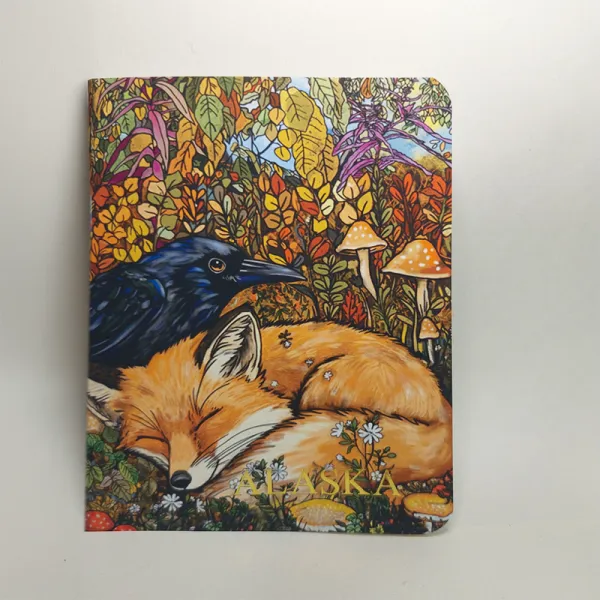 Raven and Fox napping Notebook
