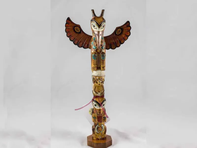 Alaska Black Diamond Raven Stealing The Sun Totem Pole