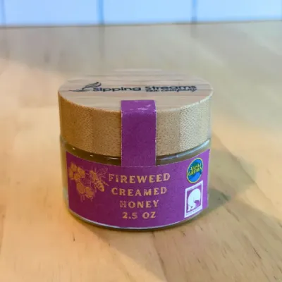 ALASKAN FIREWEED CREAMED HONEY – 2.5 OZ