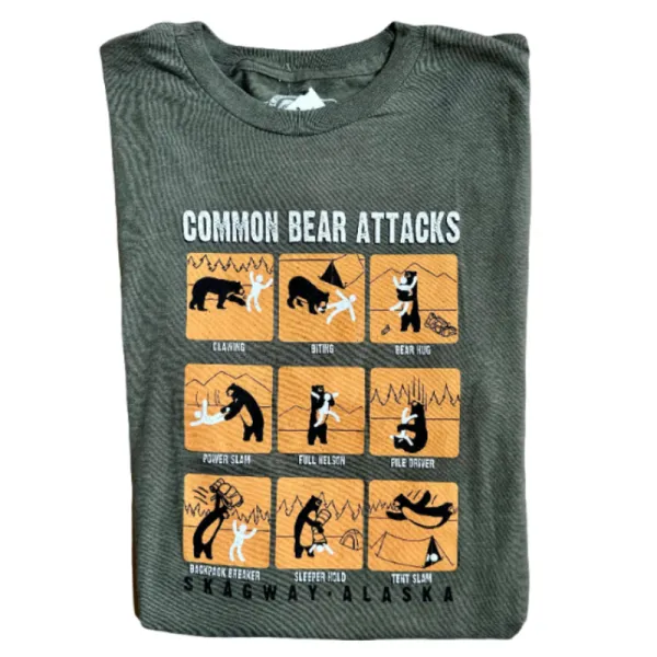 Common Bear Attacks Skagway Alaska Tee