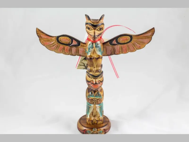 Alaska Black Diamond Bear's Tummy Ache Totem Pole