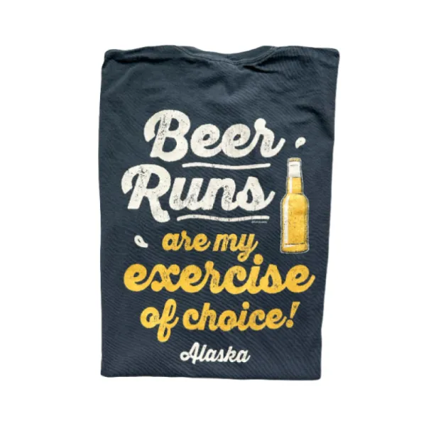 Beer Runs Are My Exercise Alaska Tee