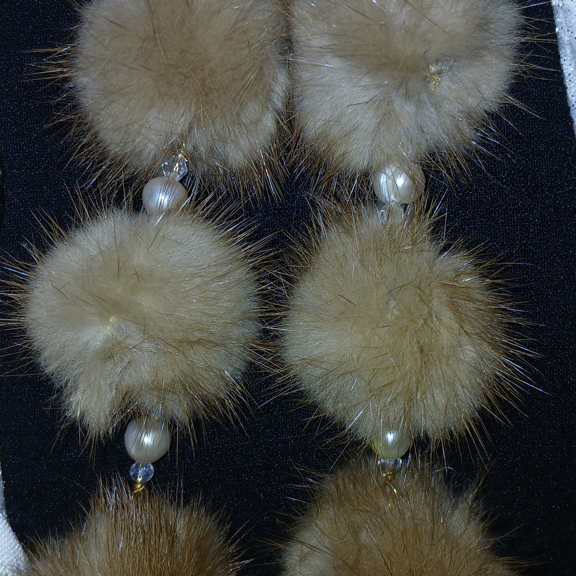 Mink pom poms