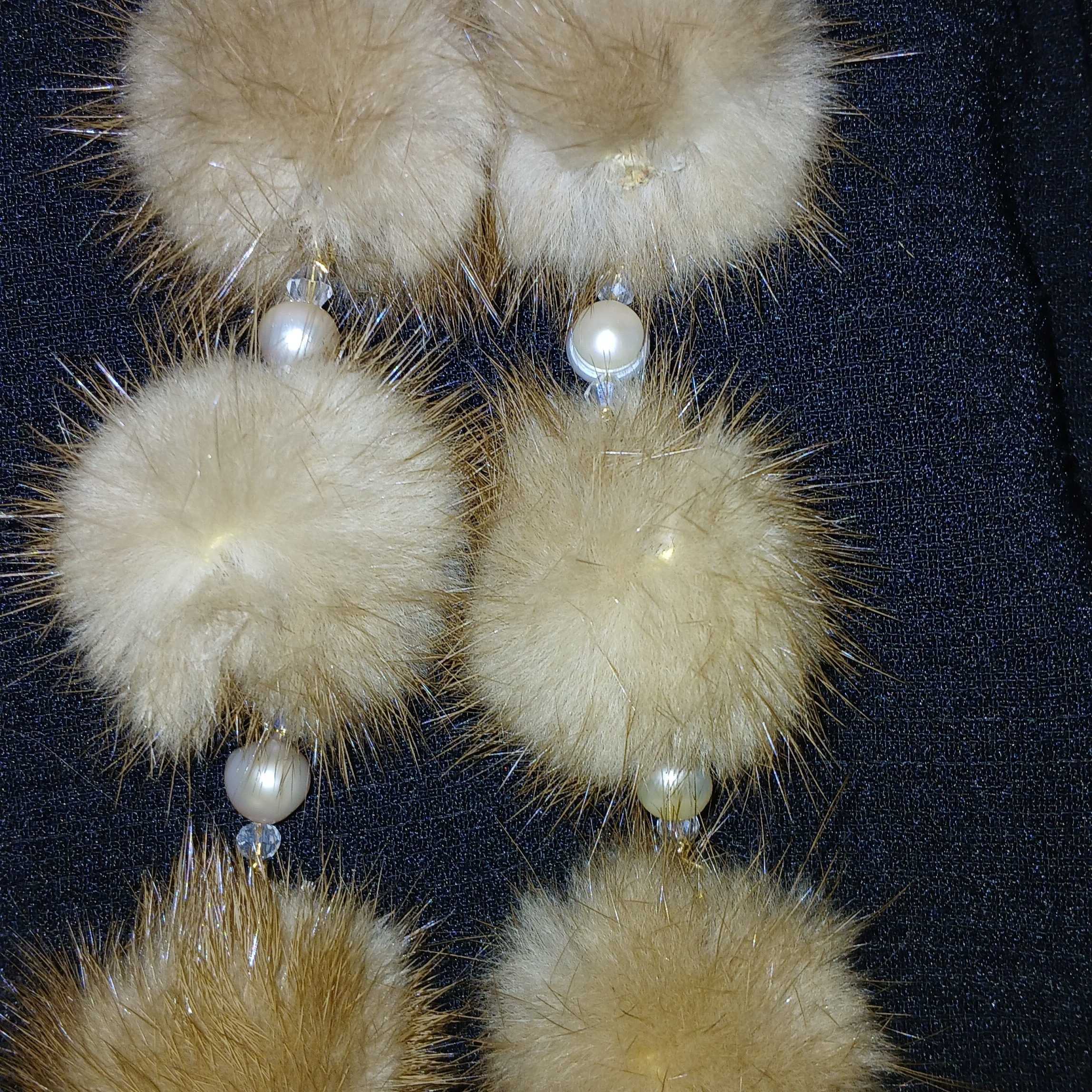 Mink pom poms