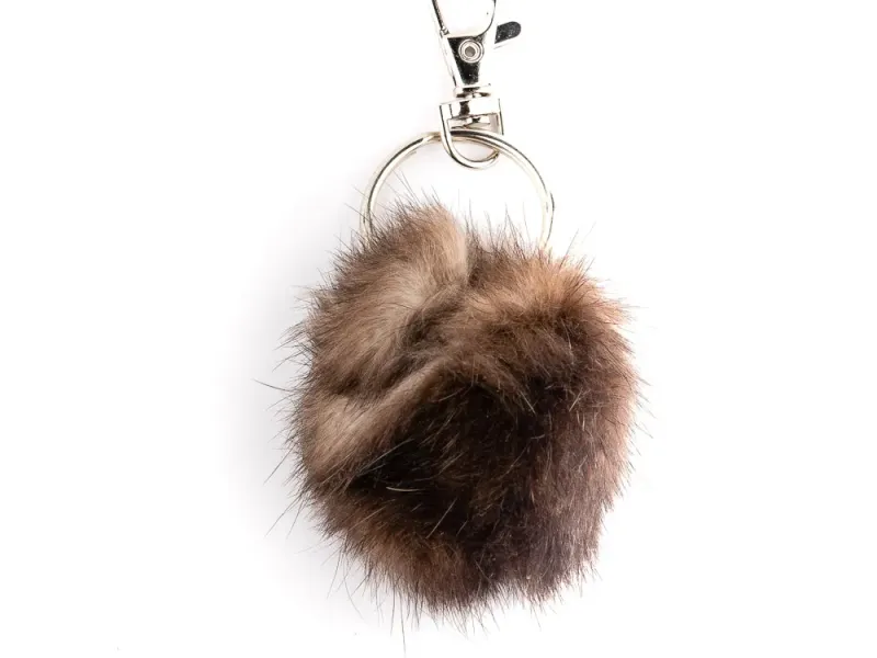 Sea Otter Fur Keychain