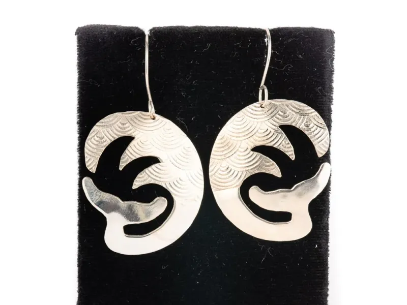 Silver Plated Fluke Earrings