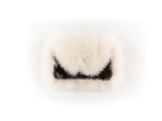 White Sea Otter & Seal Fur Coin Purse