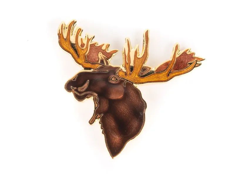 Wm Spear Design Moose Head Pin